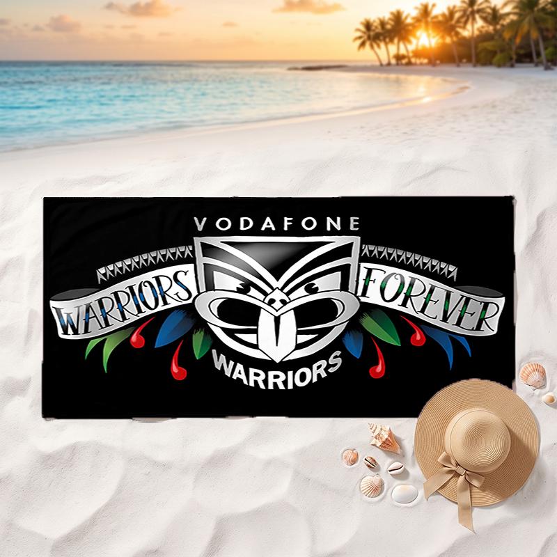 Warriors Soft and comfortable beach towel perfect for vacations and poolside use an ideal gift for summer holidays