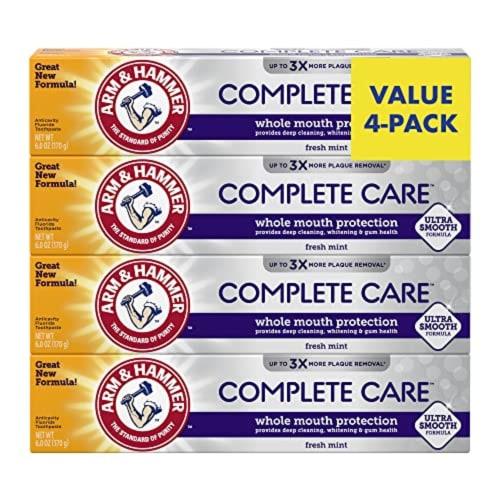 

Complete Care Toothpaste, Fresh Mint Flavor, Whole Mouth Protection, 6.0oz (4-Pack)