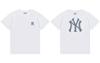 MLB & NY Large Logo Printed Short Sleeve T-shirt White 946