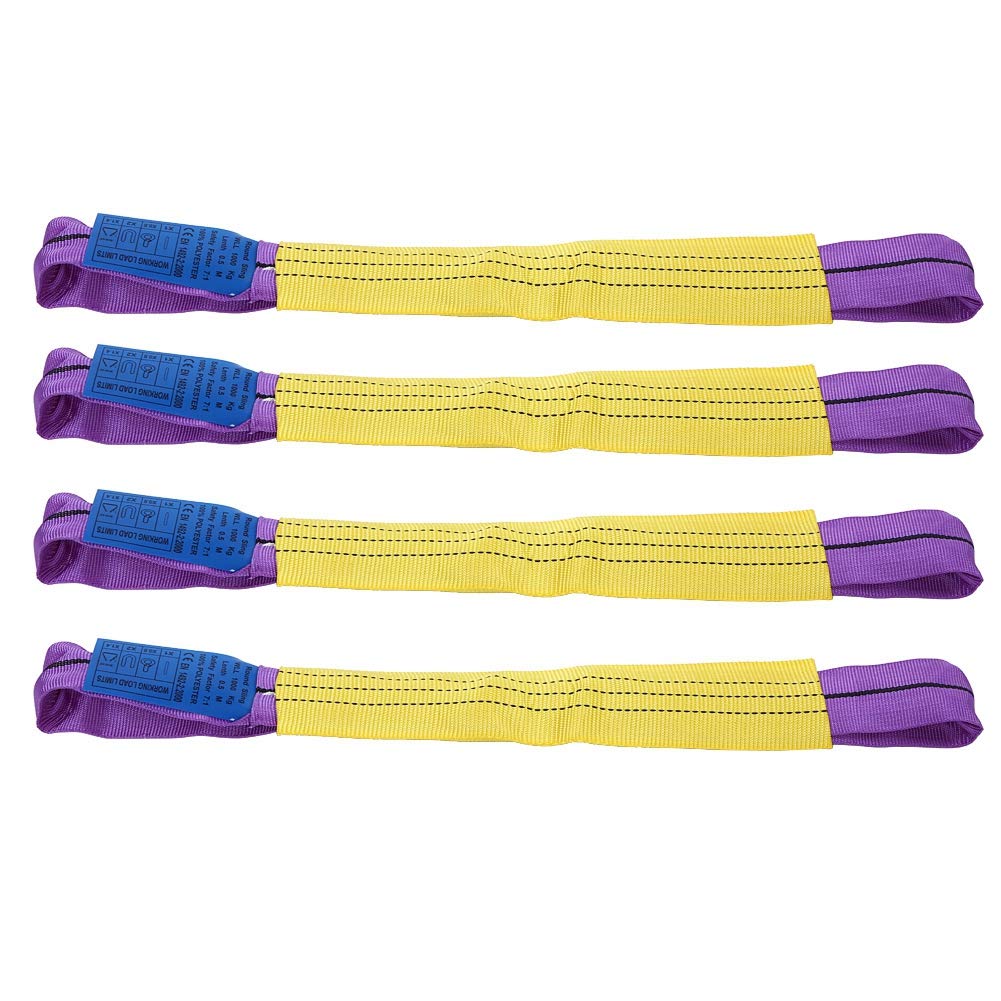 Soft Loop Tie Down Straps Tire Straps 4pcs Recovery Alloy Wheel Strong Load Bearing Loops Wear Resistant Motorcycle Soft Hook Hook Belt ATUVTV