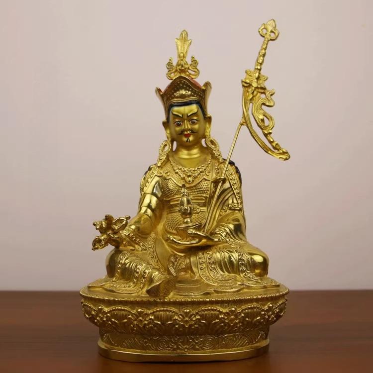 

Feng Shui Copper Lotus Buddha Statue Supplies Buddha Hall Home Decoration