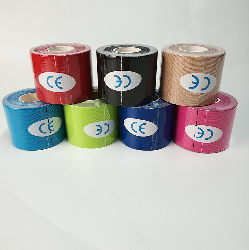 Cotton Waterproof Breathable CE Certified Unisex Knee Physiotherapy Athletic Muscle Kt Tape Elastic Kines