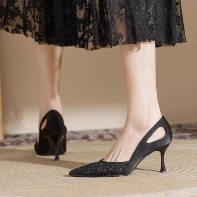 Fashion New Style Elegance Rhinestone Pearl High Heels Wedding Senior Bridesmaids Pumps Dress Heels Bride Wedding Shoes Single Shoes