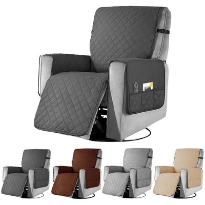 Anti-slip Recliner Chair Cover Waterproof Armchair Slipcovers Lazy Coushion With Pocket Elastic Strap Living Room Home