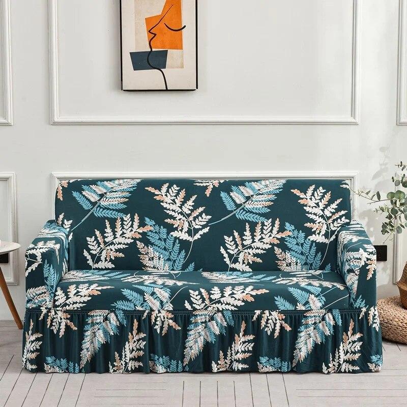 Elastyczna spódnica narzuty na sofy do salonu elastyczne narzuty na sofę funda sofa krzesło narzuta na sofę Home Decor duży rozmiar 350cm