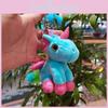 Creative Cartoon Unicorn Plush Keyring Cute Doll Backpack Pendant For Children