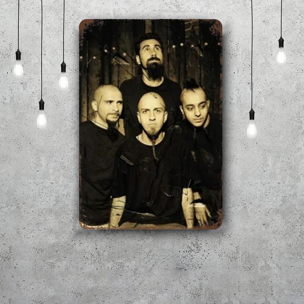 System of a Down Band Funny Bar Metal Sign Retro Plaque Sign Alcohol Drinker Pub Club Man Cave Kitchen Wall Decoration