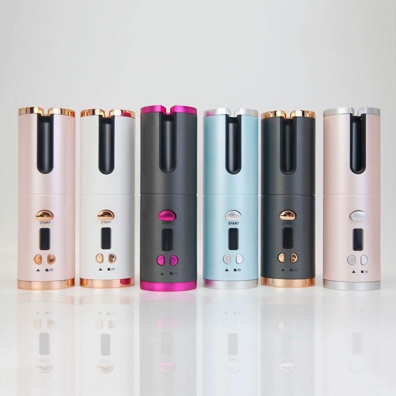 Rizador de pelo automático inalámbrico recargable por USB para ondas y rizos perfectos sin esfuerzo