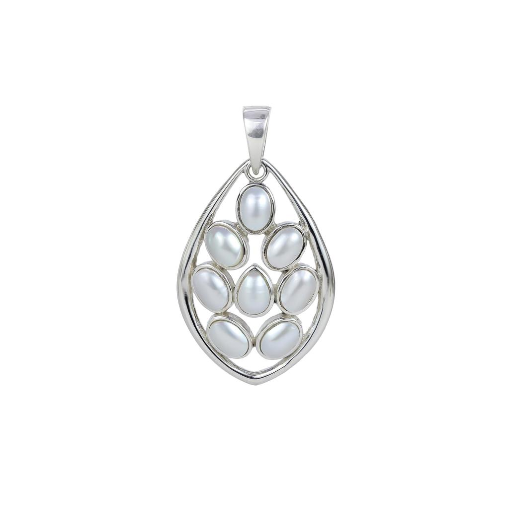Natural Red Garnet 925 Sterling Silver Pendant