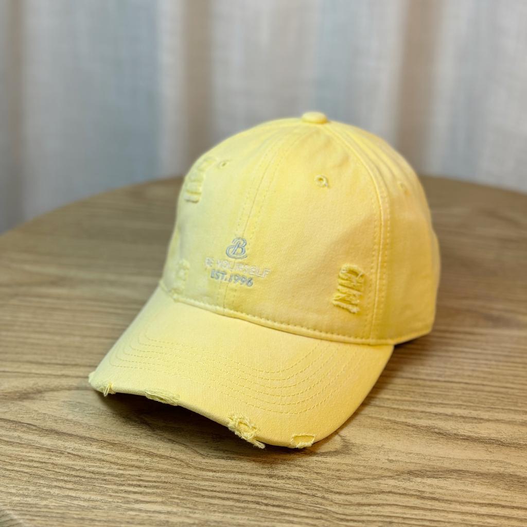 High Quality~Simple small letter embroidered baseball cap for women, versatile soft-top hat with wide brim and large head circumference