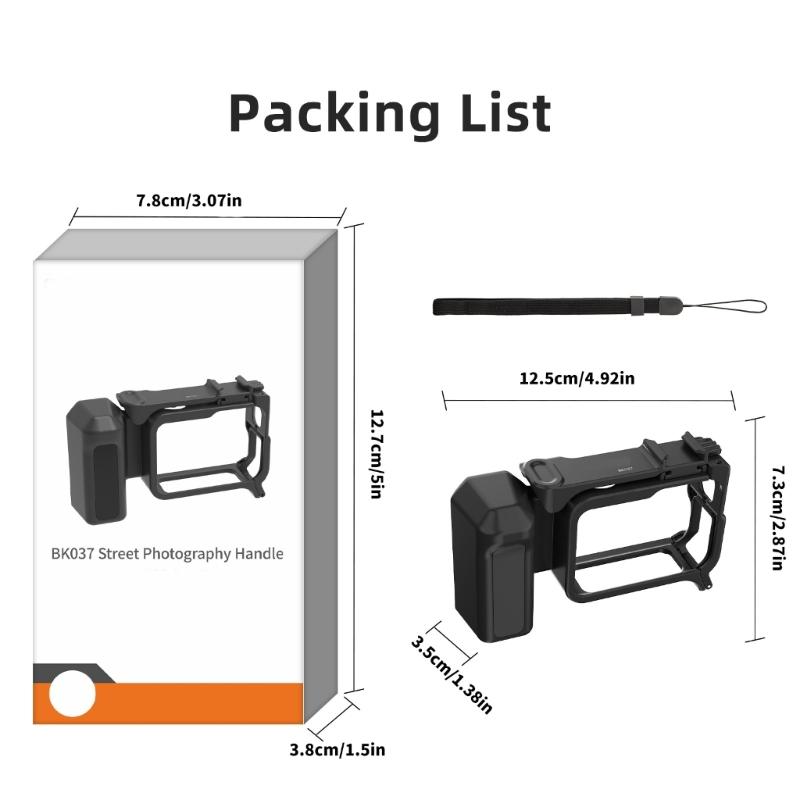 Portable Camera Stabilizer Handle Featuring Detachable Design And AntiDrop Wrist Strap Compatible for Pro2/1 Cameras