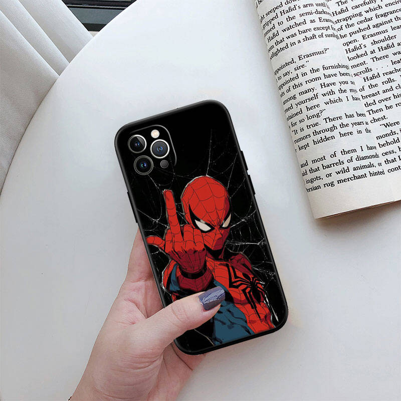 RT67 Spider Boy Phone Case for iPhone 7 8 11 12 13 14 15 16 17 16E XS Pro Max XR X SE Air