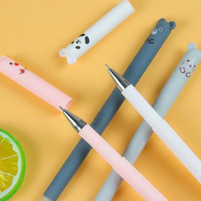 4-teiliges löschbares Gelstift-Set, schwarz, blaue Tinte, 5,9 Zoll lange Gelstifte
