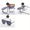 Non-polarized Men Driving Clip on Sunglasses Women Square Night Vision Yellow Glasses with Clips Unisex