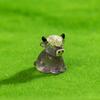 10 sztuk Miniaturowa figurka krowy szkockiej Żywiczna miniatura siedzącej krowy szkockiej Zwierzęta Kolekcjonerska rzeźba Ozdoba na biurko