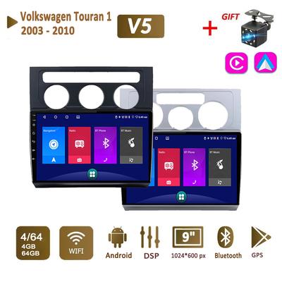 Android Car Radio Stereo for Volkswagen Touran 1 2003-2010 2 Din Multimedia Carplay Navigation Autoradio GPS WIFI Head Unit 4+64GB
