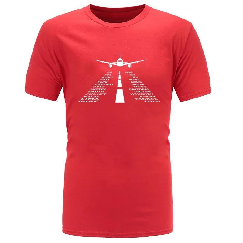 Novelty Airplane Phonetic Alphabet Pilot TShirt 100 Cotton ONeck Summer Short Sleeve Casual Mens Tshirt Size S3XL