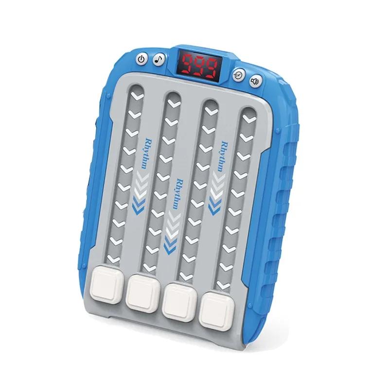 Music Rhythm Puzzle Game Electronic Machine Montessori Pockets Travel Toy Light Up Educationa Sensory Fast Push Table Game