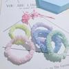Candy Color Wrinkle Hair Band Korean High Elastic Silk Headband Ponytail Small Intestine Loop Cream Rubber Band