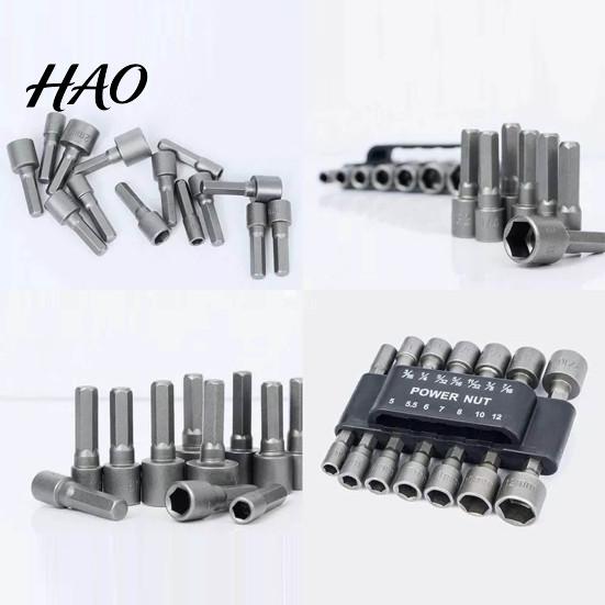 Hex Shank 1 Set Screw Nuts Quick Change Anti-rust Steel High Nut Driver Torque Hexagon Power Drivers Household Supplies Socket