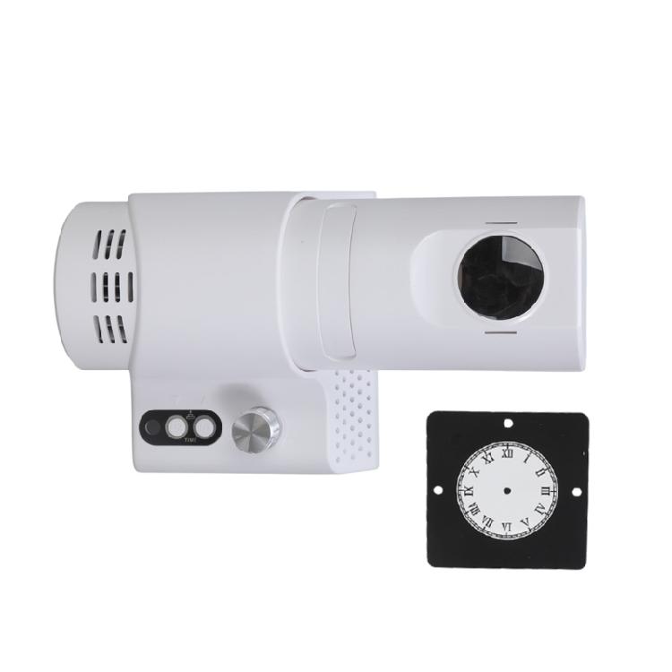 

Bedroom Ceiling LED Analog Projection Clock with Adjustable Brightness and Remote Control for Convenient Time Viewing білий