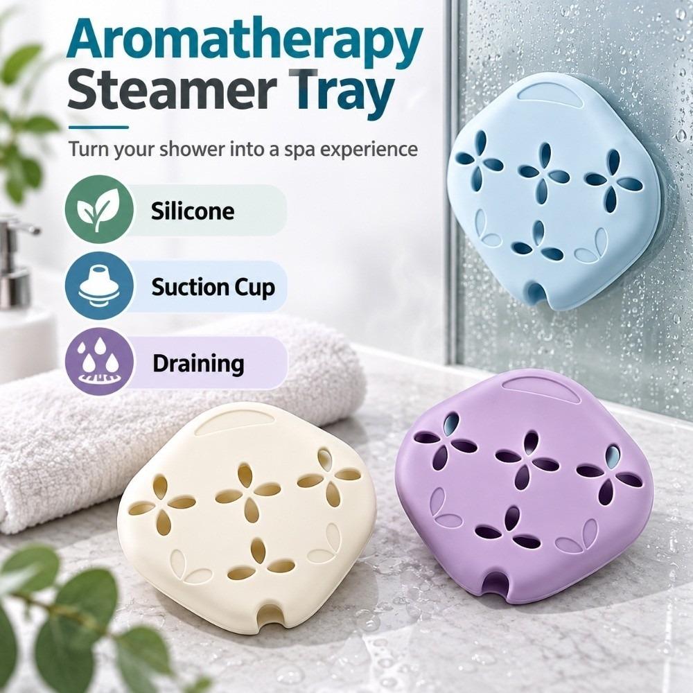 Suction Cup Aromatherapy Steamer Tray Draining Aromatherapy Storage Box Living Room