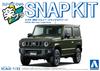 Aoshima Bunka Kyozai Rakupla Kit Snap Suzuki JB64 Jimny Verde Jungle Model de Plastic 1/32 Nr. 09-JG Pre-Colorat (Auto)