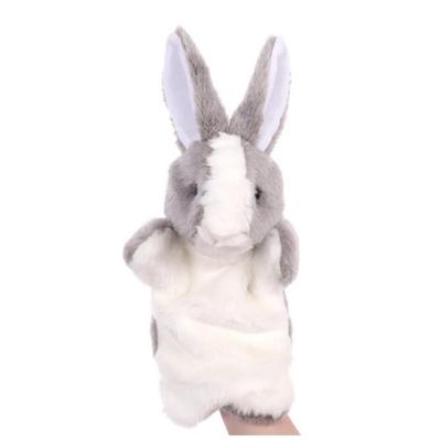 Fashion Plush Rabbit Bunny Hand Puppet Soft Stuffed Animal Finger Puppet Cartoon Storytelling