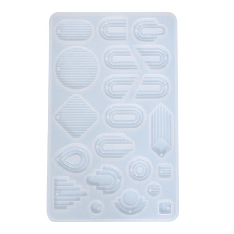 Силиконовая форма для изготовления сережек, подвесок, поделок, в форме полоски, для домашней бижутерии