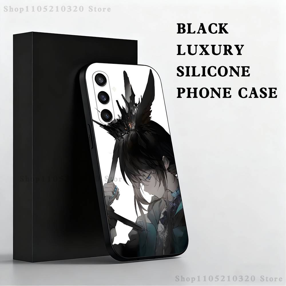 Arknights Endfield Phone Case For Samsung S25,S24 Ultra,S20,S30 plus,S22 plus,S23,S30 Ultra 5G Silicone Black Shell