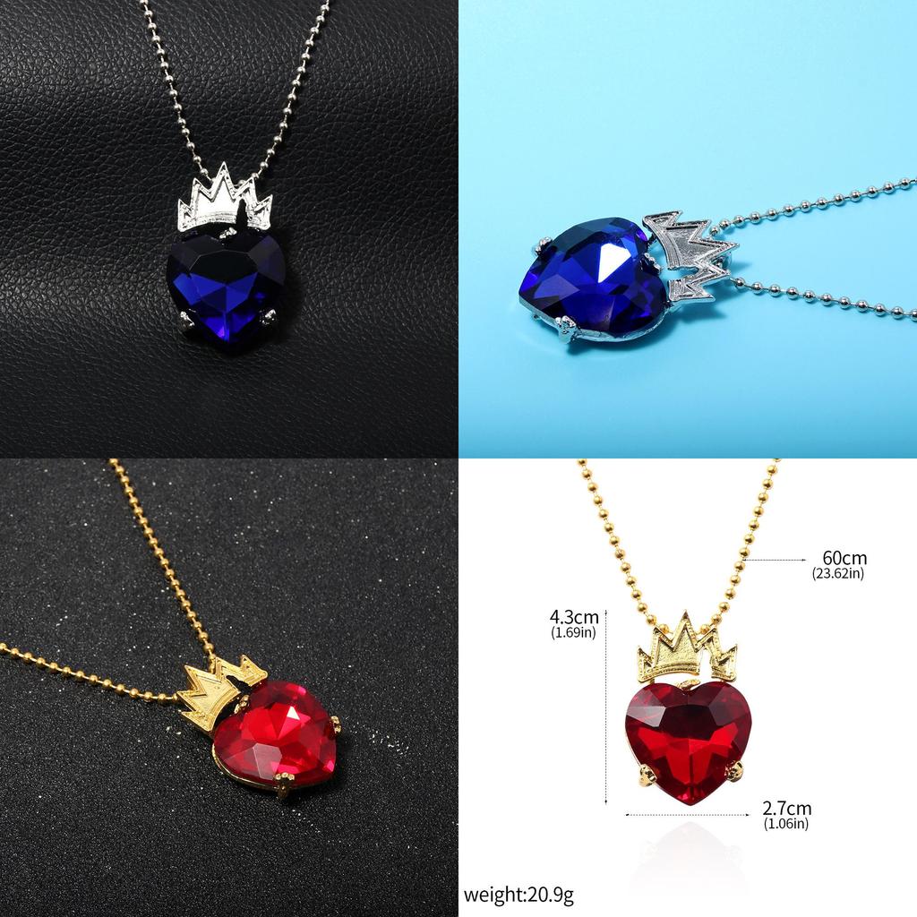 Descendants Moda Corona Cuore Collana Per San Valentino