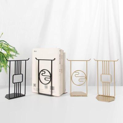 Chinese Style Creative Metal Bookends - Desktop Storage & Book Support Ornament