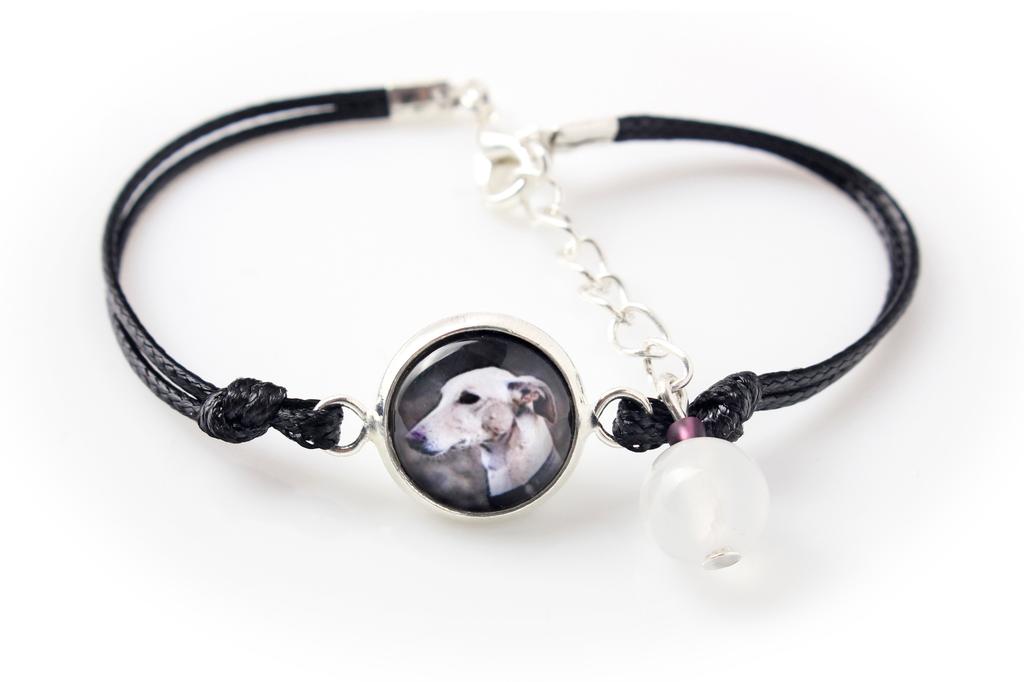 Greyhound, English Greyhound - Bracelet with Your Photo Handmade, Unique Jewelry from the Art-Dog Brand