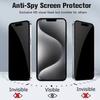 Premium 2.5D Curved Privacy Tempered Glass Screen Protector for iPhone 16 Pro Max 15 14 13 9H Anti-Peeping Glass iPhone 16 Ultra