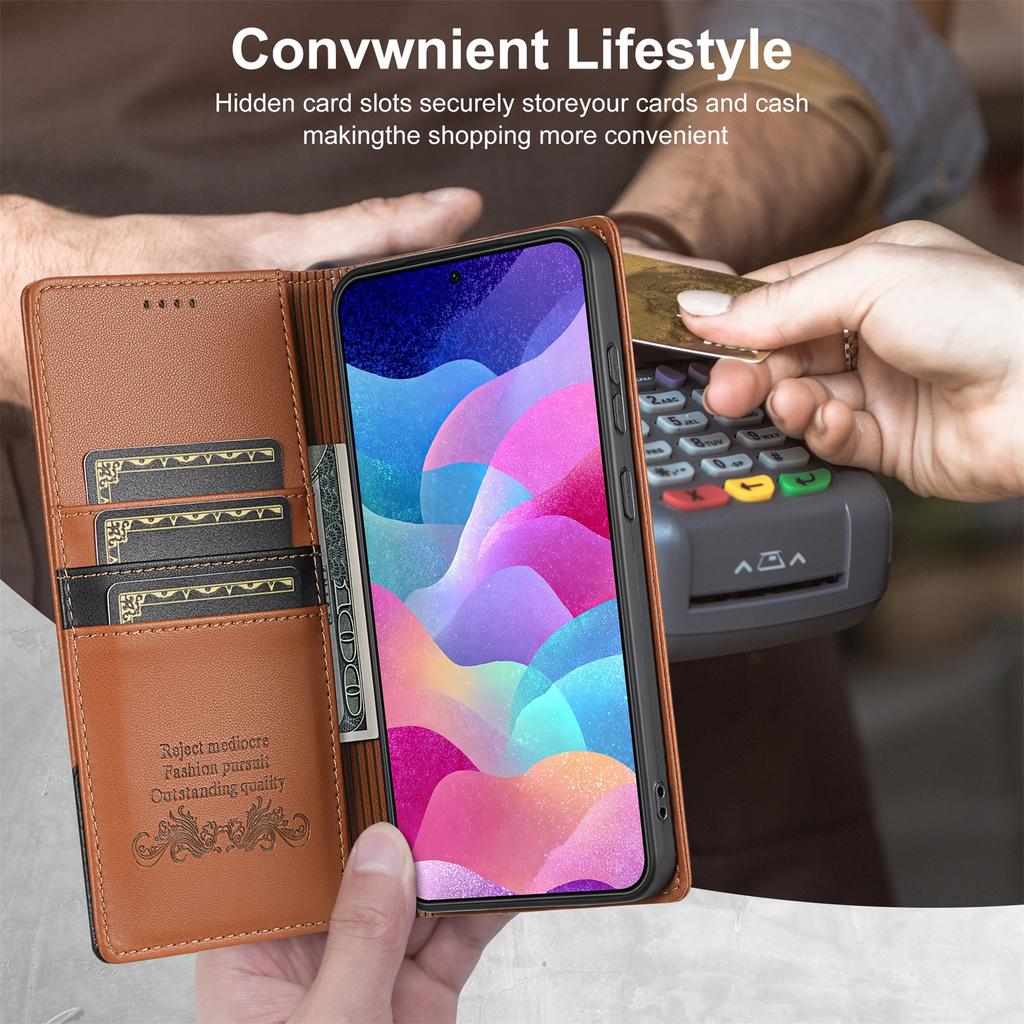 Magnetic Leather Wallet Card Flip Case For Samsung Galaxy A56 A36 A26 A16 A17 A06 A55 A35 A25 A54 A34 A15 5G A14 A07 A06 A71 A53