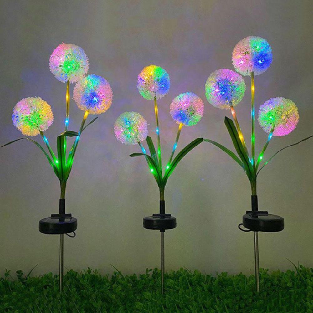 Plastic Stake Solar Onion Ball Lights Waterproof Design Outdoor Lawn Lamp Outdoor Lighting
