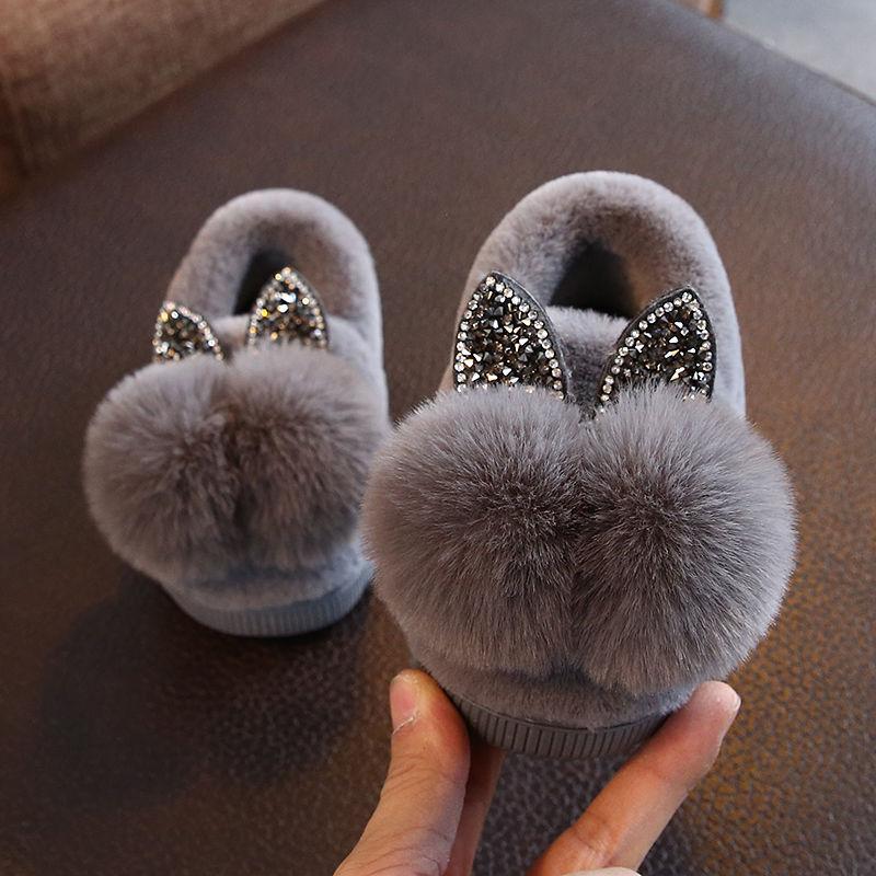 

Home Cute Girls Non-slip Bag With Cotton Slippers 13 серый