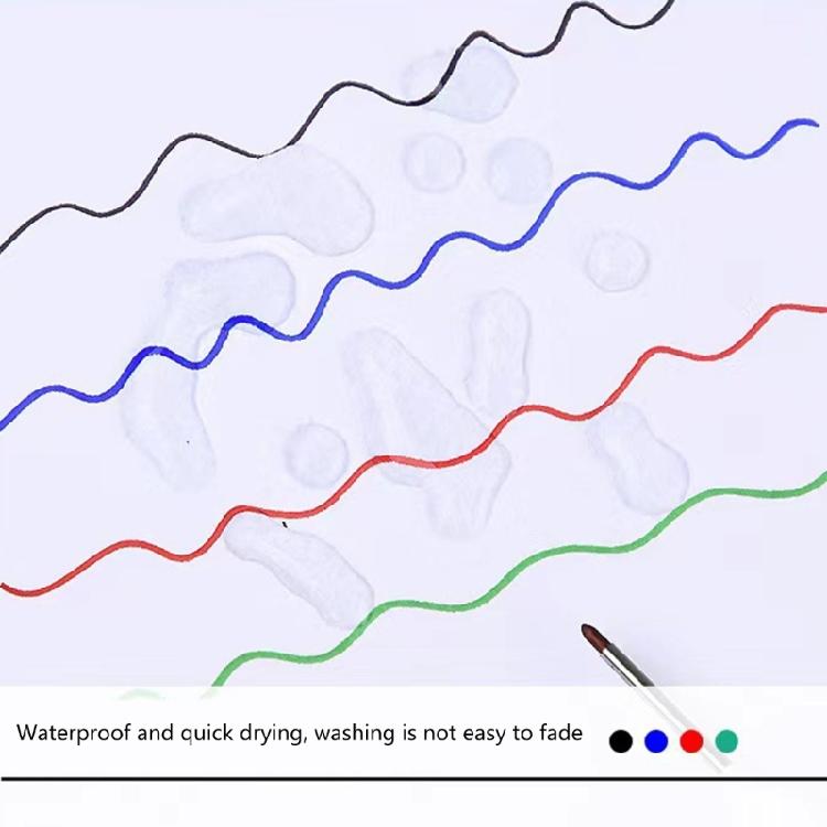 Pack of 5 Thin Head Long Nib Marker Pens for Marking Deep Holes in Metal Wood