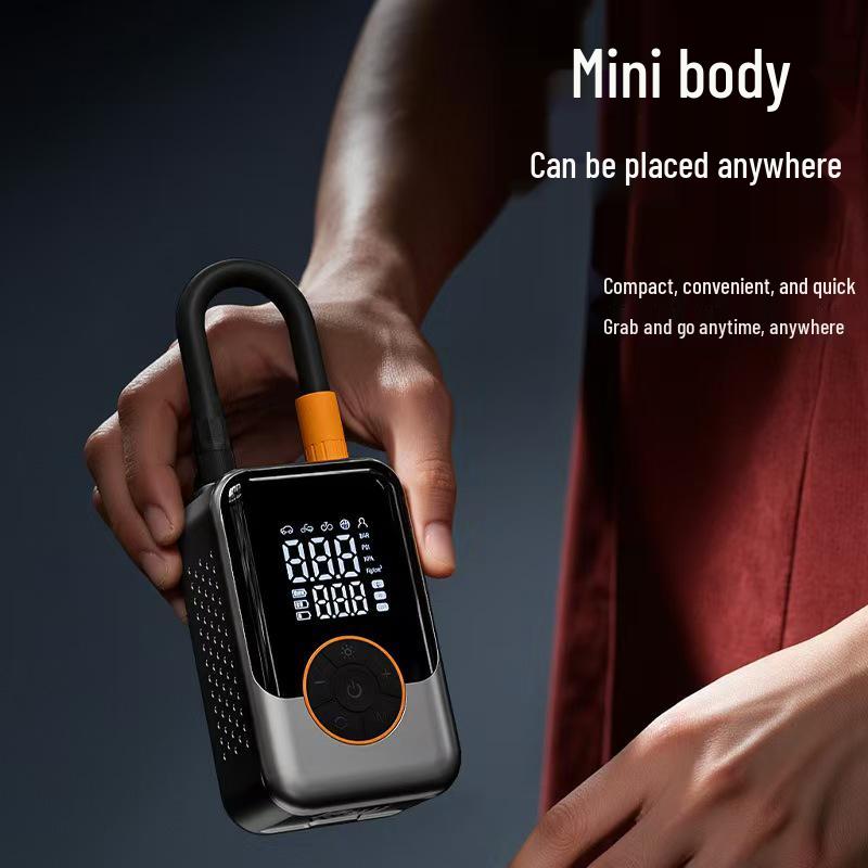 Wireless Portable High-Pressure Car Tire Inflator with Dual Screen Gauge