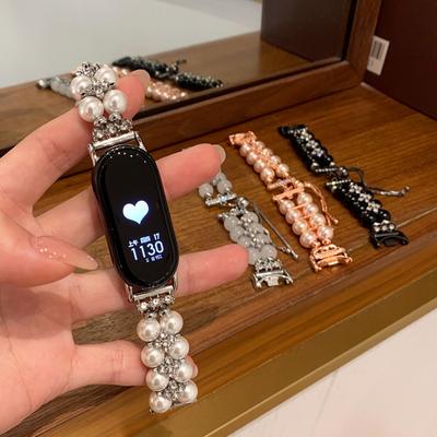 Vynikajúci letný farebný náramok vhodný pre Mi Smart Band 9/8/NFC Xiaomi 10 Bling náramok pre ženy remienok na hodinky