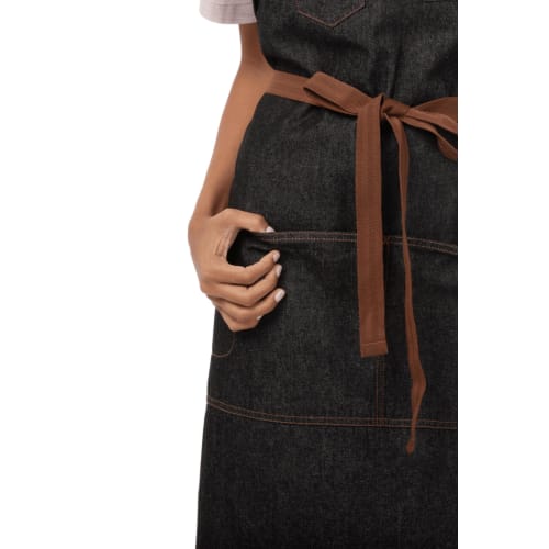 Chef Works Memphis Regular Apron (Unisex) (Color: Black)