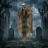 Halloween Hanging Ghost Decorations Animatronics Decoration, Sound Activated Grim Reaper Prop with LED Secret Room Props Glowing Eyes And Creepy