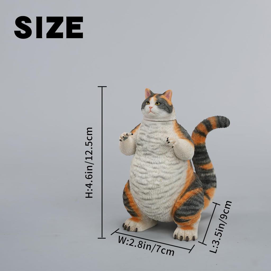 JXK Goji Nyan Durable Polyresin with Intricate Details Funny Cat Gift Present for Pet Animal Lovers