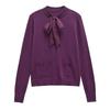 Zab Autumn New Women's Clothing Fashion Style French Design Bowknot Decoration Wool and Alpaca Blended Outwear