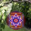 ]10 Inch Bohemian Style Metal Wind Chime with 360 Degree Swivel Hook No Battery Needed Perfect for Balcony Patio Decor Animal Theme Gift