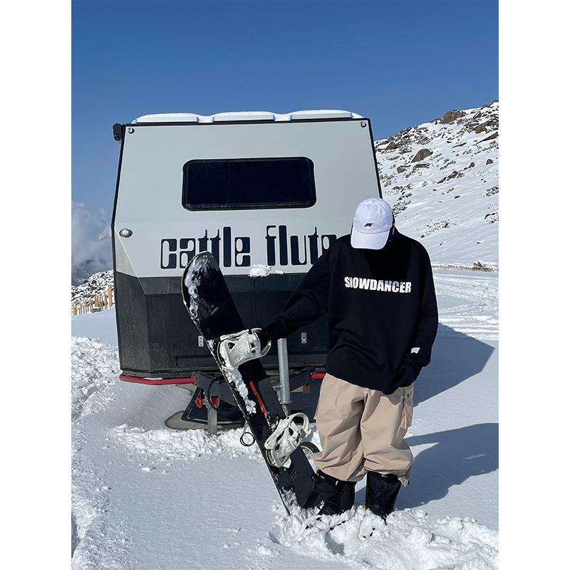 Ice Degree Waterproof Windproof Oversize Ski Sweatshirt for Men & Women - Breathable, White, Trendy