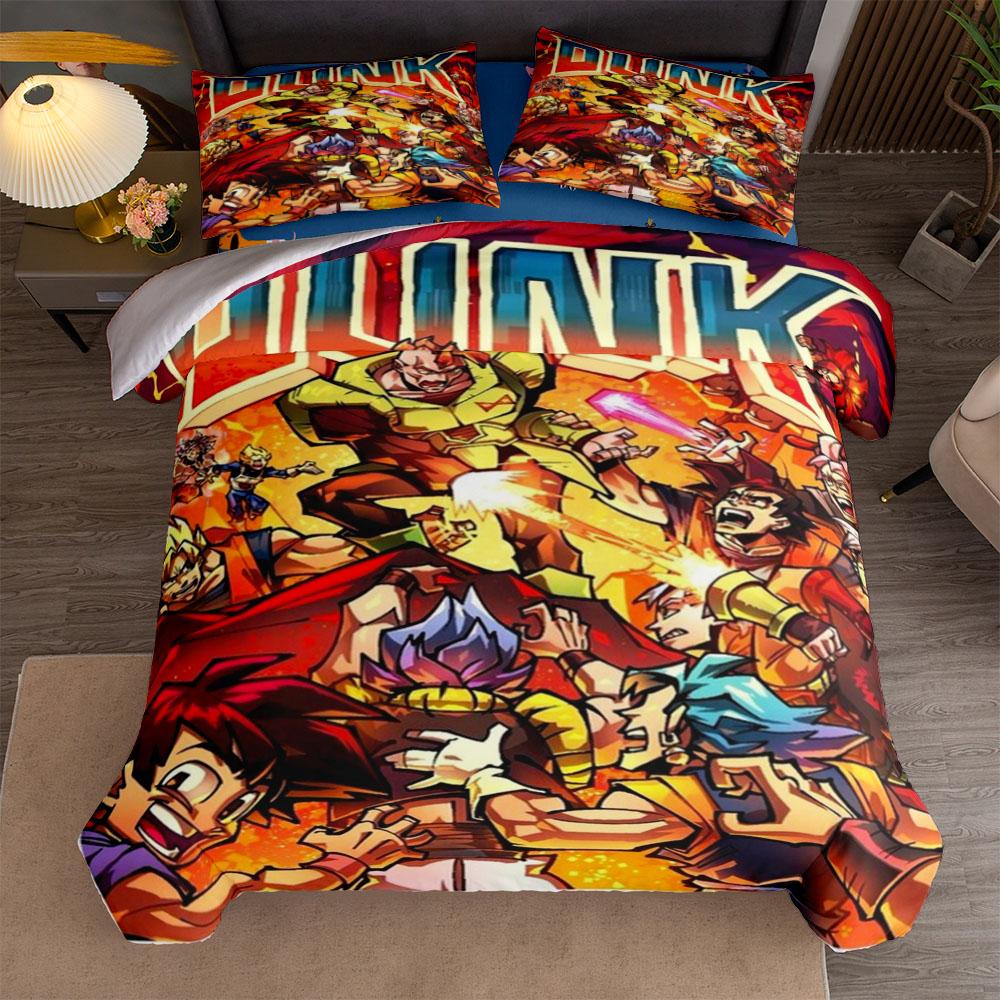 

Stylish Breathable Anime and manga dunk Size Bed Polyester King Queen Double Full Twin Single Quilt Comforter (quilt)-EU Single(135*200cm)3pcs