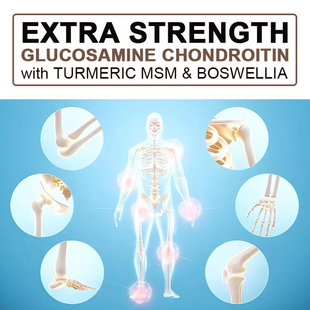 Aminochondroitin sulfate capsules 2100mg containing turmeric MSM for joint health 120 capsules