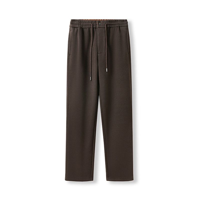 Acetate Fleece Business Casual Pants Men's Straight Spring and Autumn Draping Effect Pants Foreign Trade Men's Trousers Light Luxury Trousers