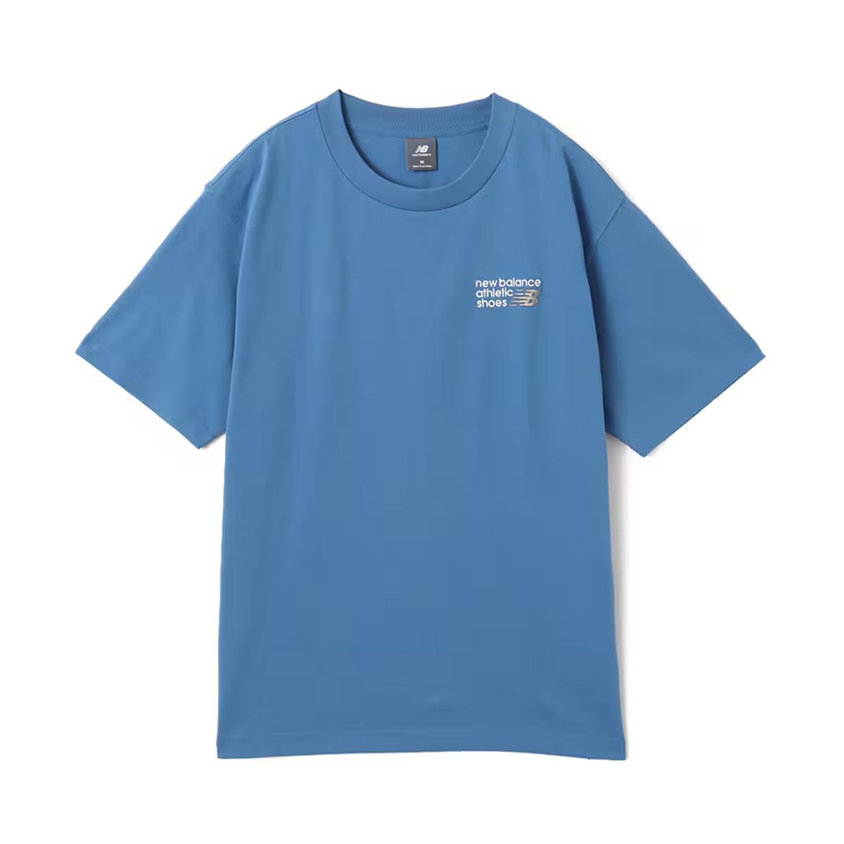 New Balance NB Athletics SS25 Premium Logo Sweat T Shirt Men s Ocean Stone MT41908-SET 2XL